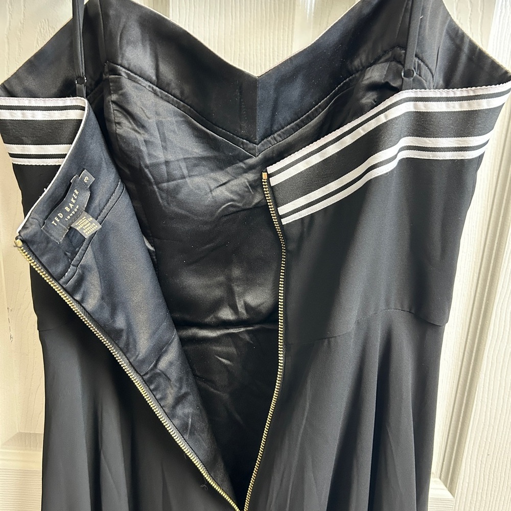 Ted Baker London Black and White Midi Dress - Picture 2 of 7